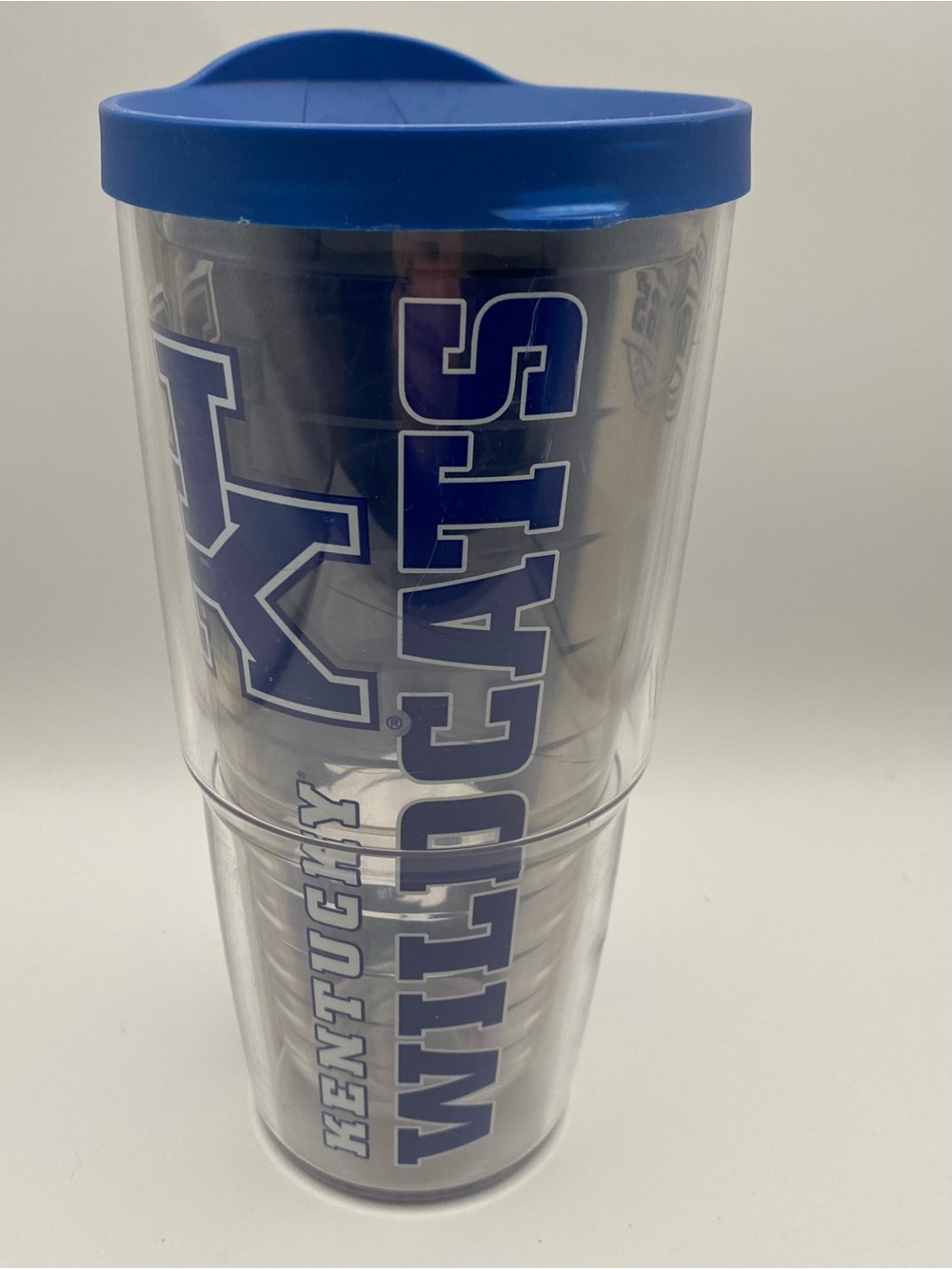 Tervis Kentucky Wildcats Clear Travel Tumbler with Blue Lid 24 oz